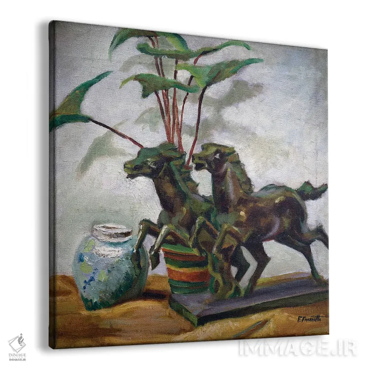 تابلو "اسب" اثر فرانک فرزتا (تصویرگر و طراح کمیک آمریکایی) - نمای پرسپکتیو محصول