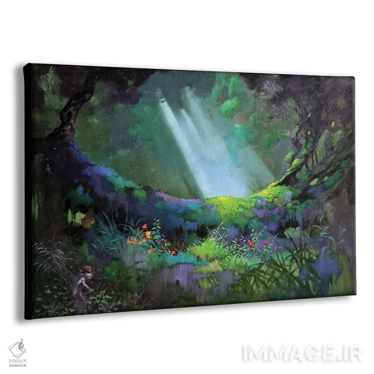 تابلو "چمنزار پریها" اثر فرانک فرزتا (تصویرگر و طراح کمیک آمریکایی) - نمای پرسپکتیو محصول