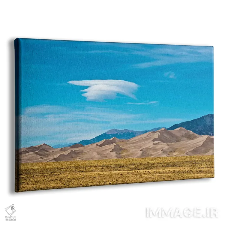 تابلو "آمریکا، کلرادو، آلاموسا، پارک ملی تپههای شنی بزرگ II" اثر برنارد فریل - نمای پرسپکتیو محصول
