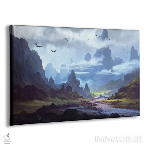 تابلو "چشمانداز کوهستانی" اثر فرباوراند لادرا - نمای پرسپکتیو محصول
