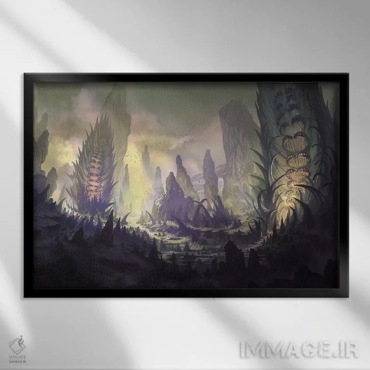 تابلو "کوه ایگمور" اثر فرباوراند لادرا - نمای قابدار مشکی