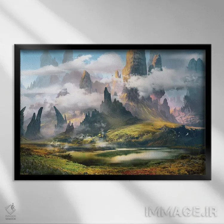 تابلو "مونتسیمور" اثر فرباوراند لادرا - نمای قابدار مشکی