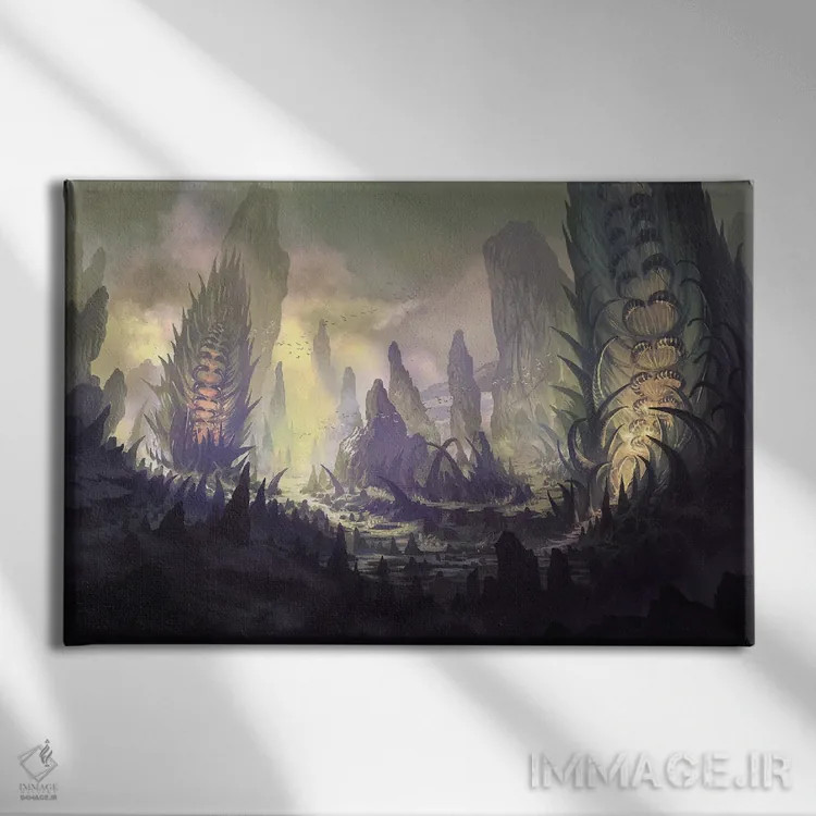تابلو "کوه ایگمور" اثر فرباوراند لادرا - نمای روبهرو روی دیوار