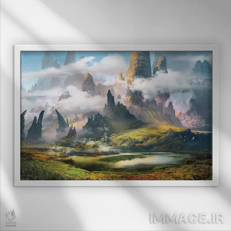 تابلو "مونتسیمور" اثر فرباوراند لادرا - نمای قابدار سفید