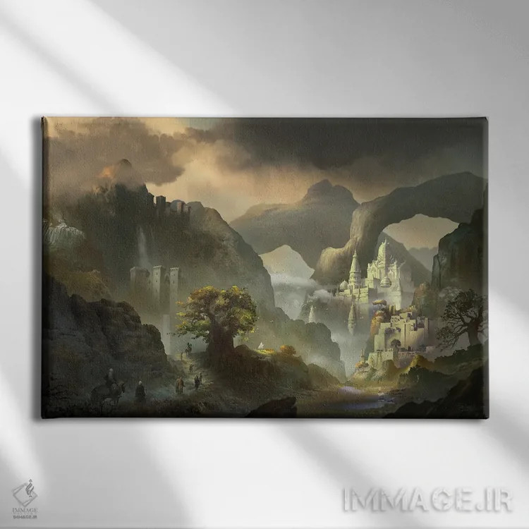 تابلو "معبد شَنساتیا" اثر فرباوراند لادرا - نمای روبهرو روی دیوار