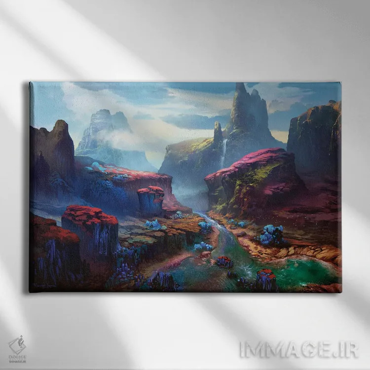 تابلو "اتلررود" اثر فرباوراند لادرا - نمای روبهرو روی دیوار