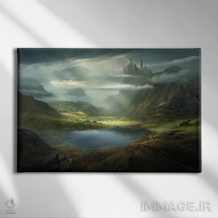 تابلو "حکومت جادوگران هلینْده" اثر فرباوراند لادرا - نمای روبهرو روی دیوار