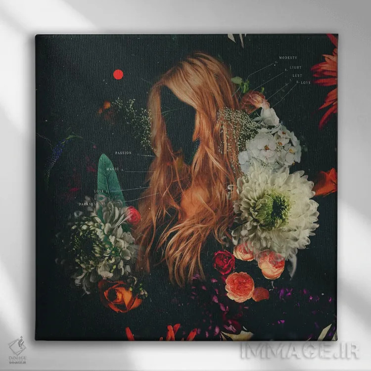 تابلو "سرمقاله" اثر فرانک موس (هنرمند با نام مستعار) - نمای روبهرو روی دیوار