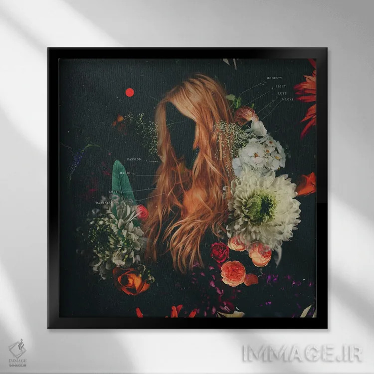 تابلو "سرمقاله" اثر فرانک موس (هنرمند با نام مستعار) - نمای قابدار مشکی