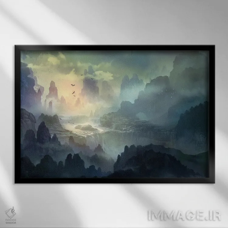 تابلو "سیل گلین" اثر فرباوراند لادرا - نمای قابدار مشکی