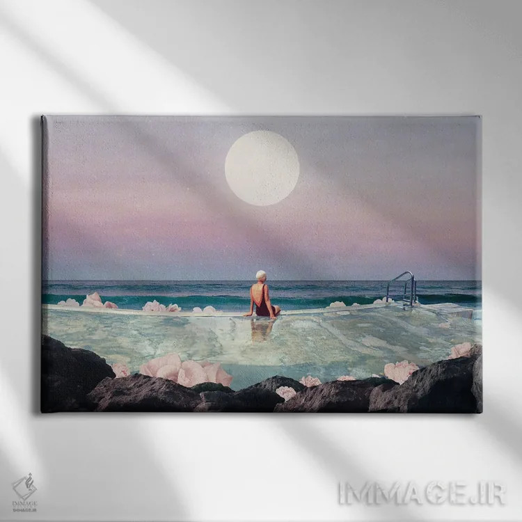 تابلو "تمام تابستانهایی که از دیدارت گذشته" اثر فرانک موس (هنرمند با نام مستعار) - نمای روبهرو روی دیوار