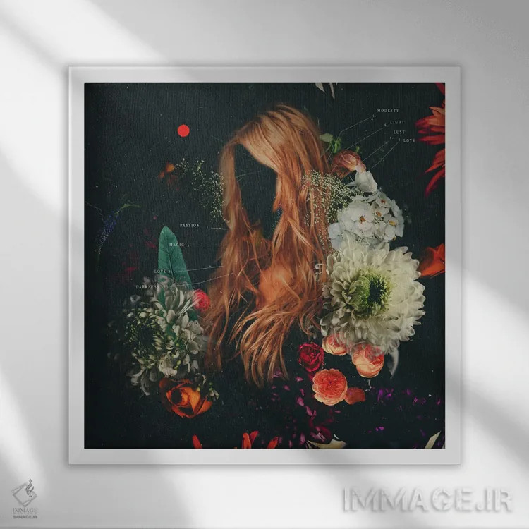 تابلو "سرمقاله" اثر فرانک موس (هنرمند با نام مستعار) - نمای قابدار سفید