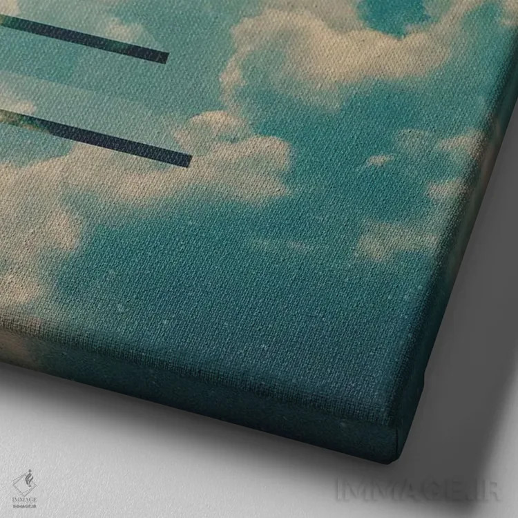 تابلو "ورود" اثر فرن رودریگز - نمای نزدیک بافت بوم