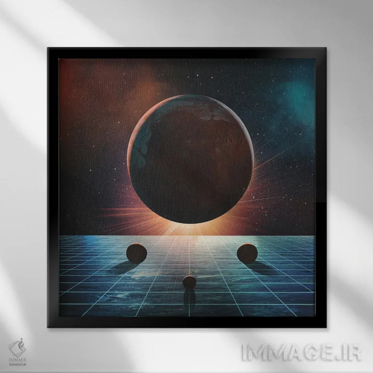 تابلو جاذبه اثر فرن رودریگز - نمای قابدار مشکی