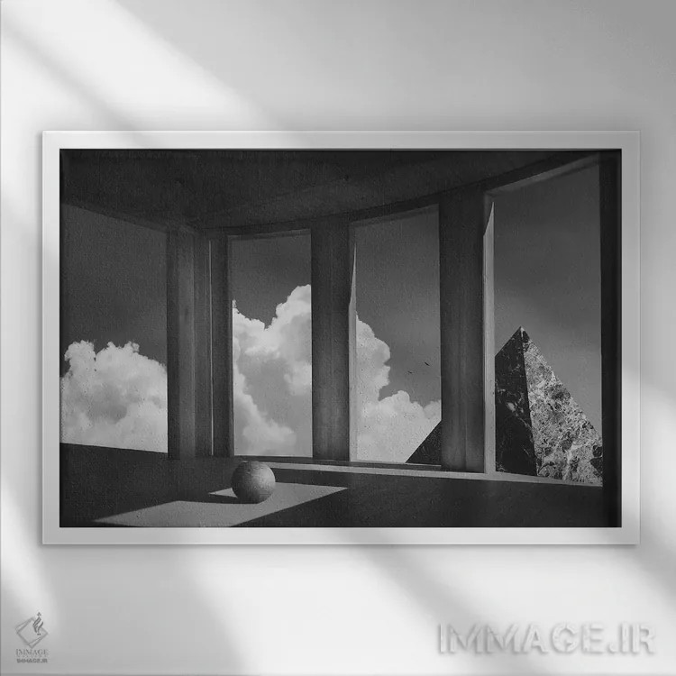 تابلو "مشاهده چهارم" اثر فرن رودریگز - نمای قابدار سفید