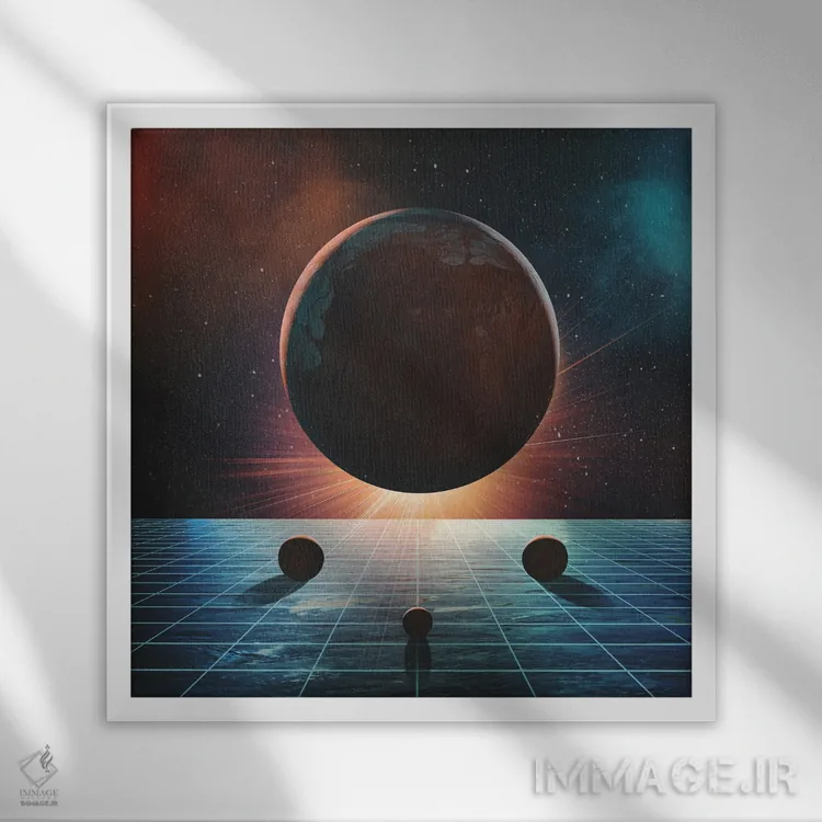 تابلو جاذبه اثر فرن رودریگز - نمای قابدار سفید