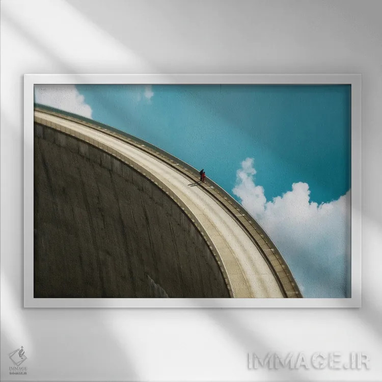 تابلو سد ۲ اثر فرن رودریگز - نمای قابدار سفید