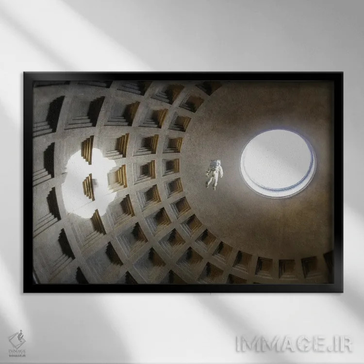 تابلو گنبد اثر فرن رودریگز - نمای قابدار مشکی