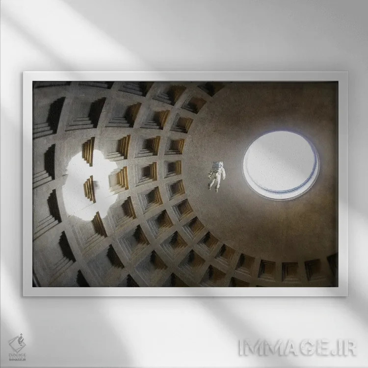 تابلو گنبد اثر فرن رودریگز - نمای قابدار سفید