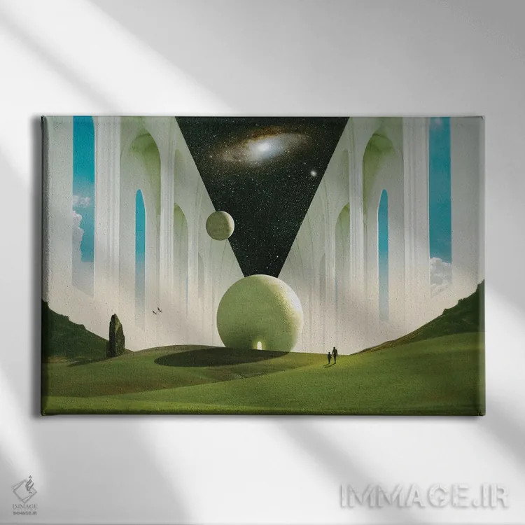 تابلو مزارع جدید اثر فرن رودریگز - نمای روبهرو روی دیوار