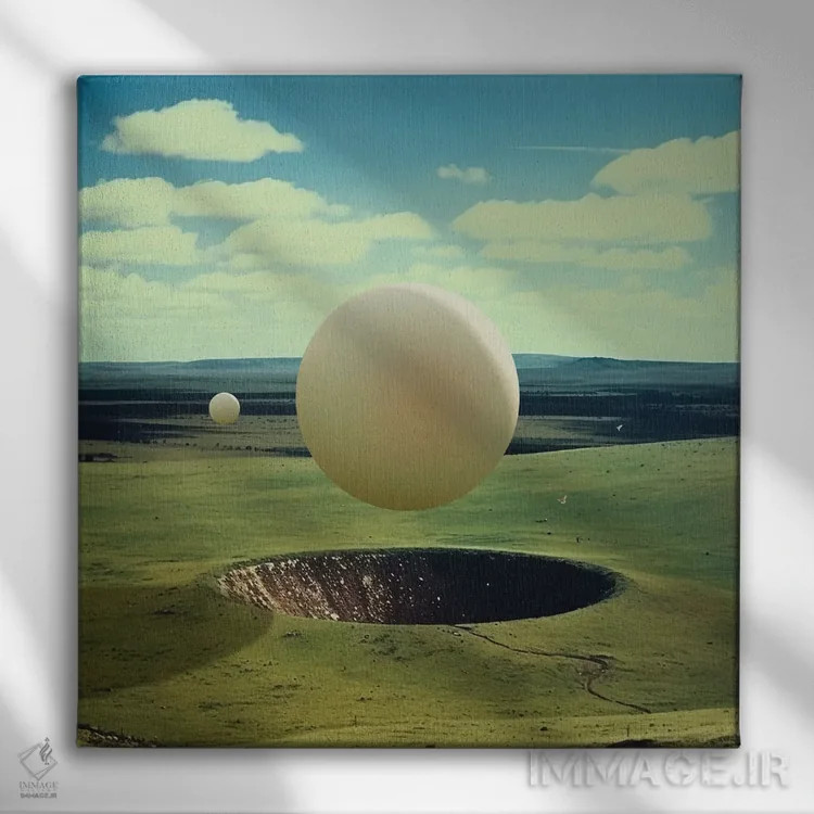 تابلو سیگنالها اثر فرن رودریگز - نمای روبهرو روی دیوار