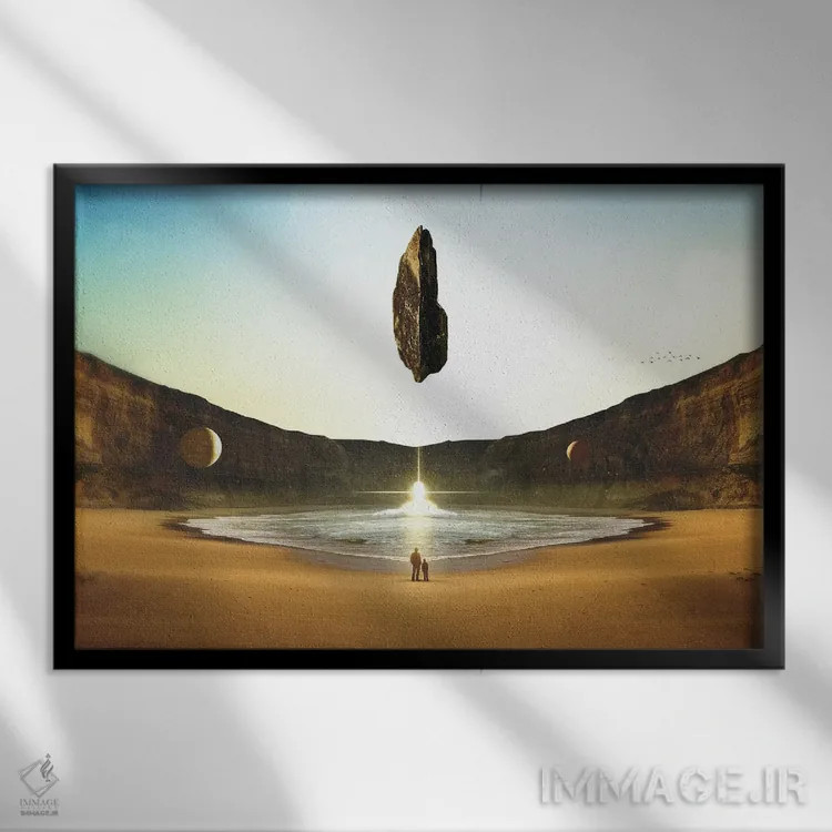 تابلو تعالی اثر فرن رودریگز - نمای قابدار مشکی