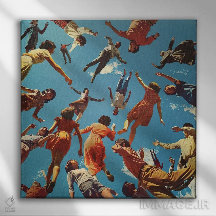 تابلو امدیامای (ماده روانگردان) اثر فرن رودریگز - نمای روبهرو روی دیوار