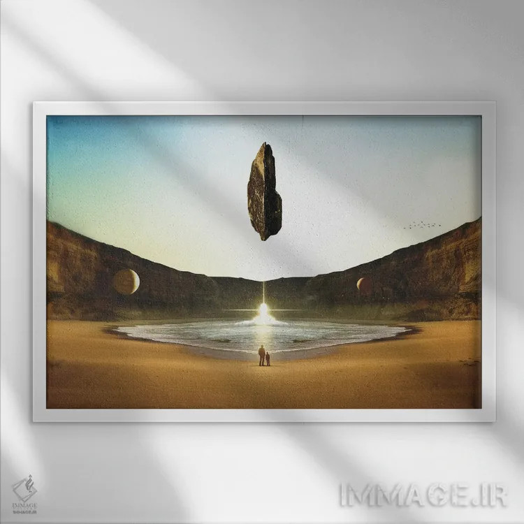 تابلو تعالی اثر فرن رودریگز - نمای قابدار سفید