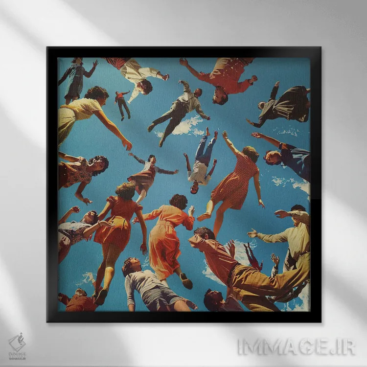 تابلو امدیامای (ماده روانگردان) اثر فرن رودریگز - نمای قابدار مشکی