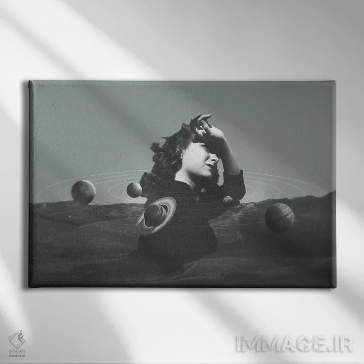 تابلو مدارها ۱ اثر فرن رودریگز - نمای روبهرو روی دیوار