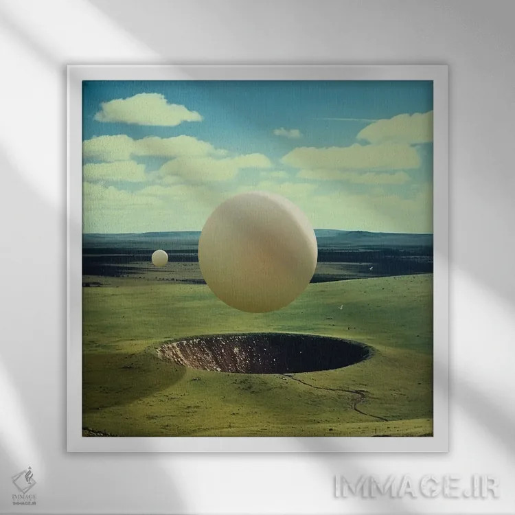 تابلو سیگنالها اثر فرن رودریگز - نمای قابدار سفید