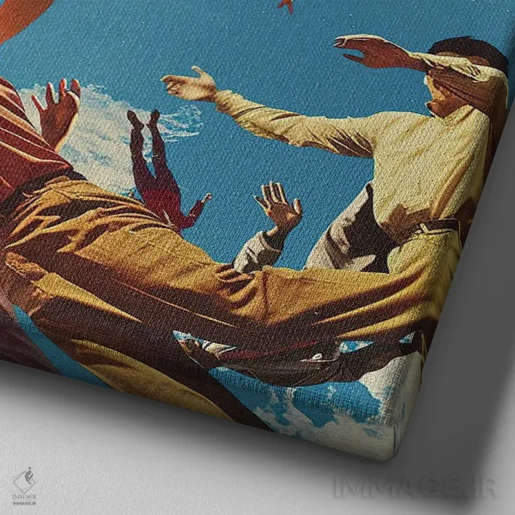 تابلو امدیامای (ماده روانگردان) اثر فرن رودریگز - نمای نزدیک بافت بوم