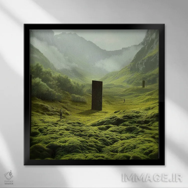 تابلو روشنایی (اسپانیایی) اثر فرن رودریگز - نمای قابدار مشکی