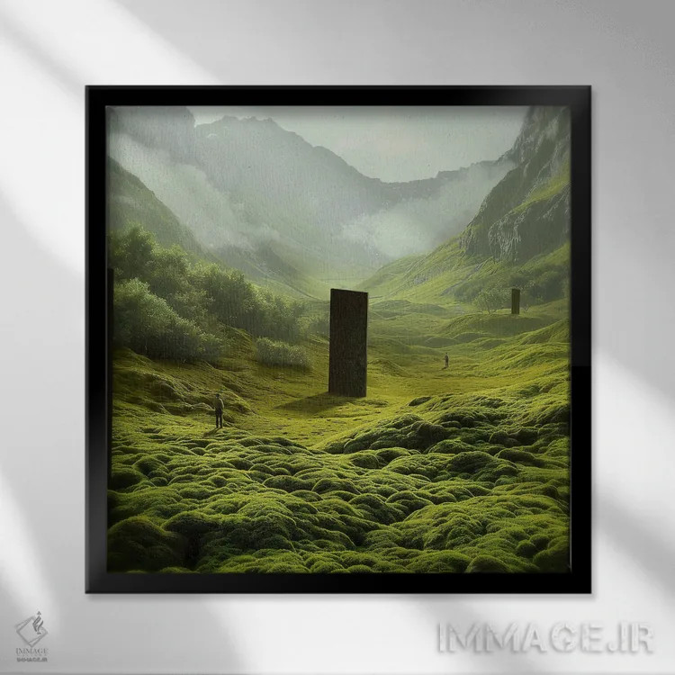 تابلو روشنایی (اسپانیایی) اثر فرن رودریگز - نمای قابدار مشکی