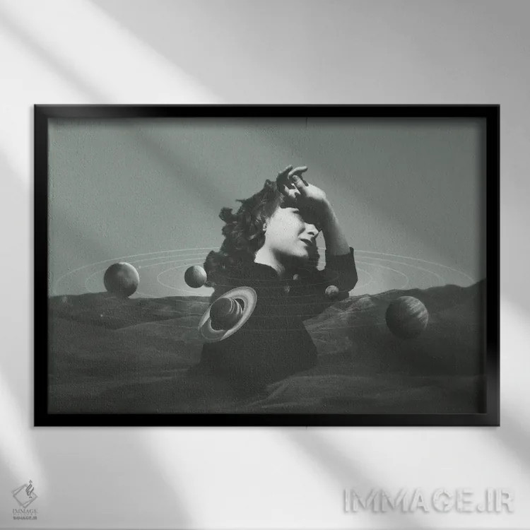 تابلو مدارها ۱ اثر فرن رودریگز - نمای قابدار مشکی