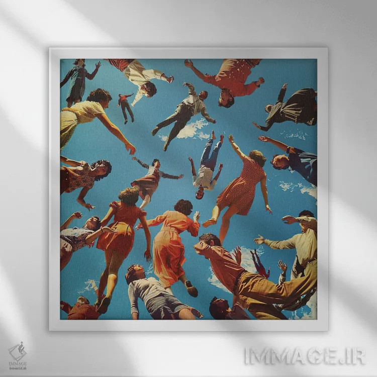 تابلو امدیامای (ماده روانگردان) اثر فرن رودریگز - نمای قابدار سفید