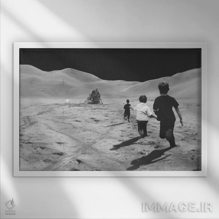 تابلو مرا به خانه ببر اثر فرن رودریگز - نمای قابدار سفید