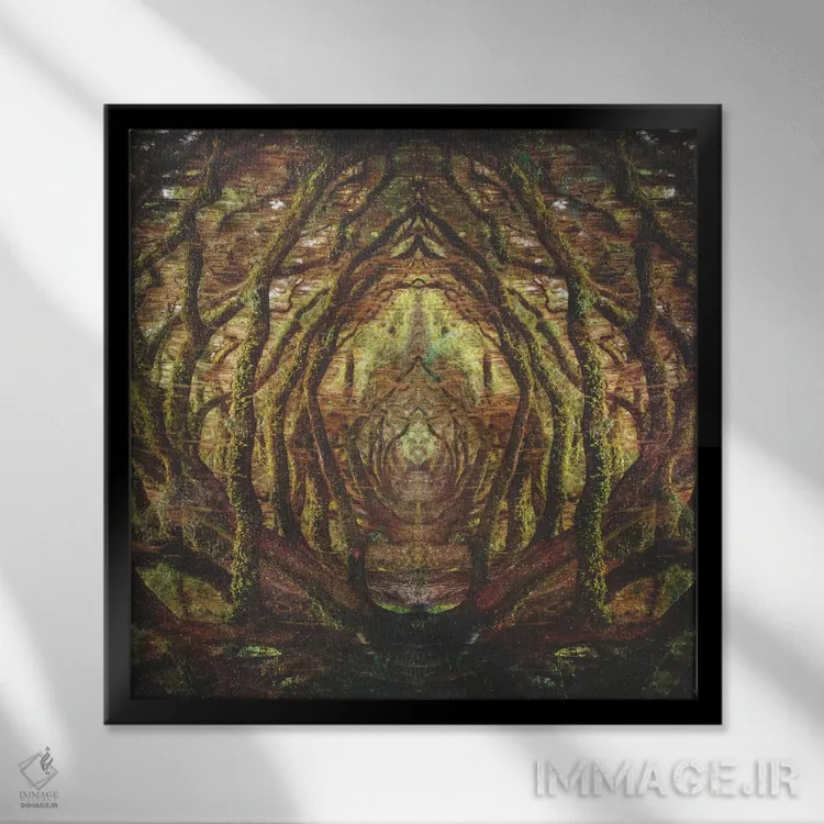 تابلو جنگلها ۲ اثر فرن رودریگز - نمای قابدار مشکی