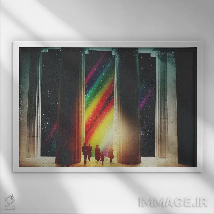 تابلو تجربه نزدیک به مرگ اثر فرن رودریگز - نمای قابدار سفید