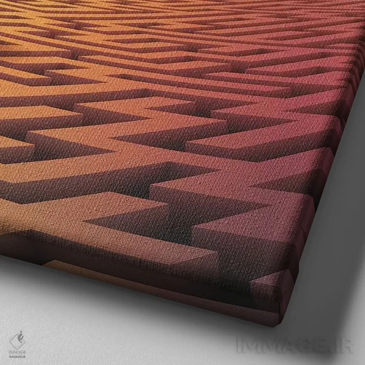 تابلو افق رویداد اثر فرن رودریگز - نمای نزدیک بافت بوم