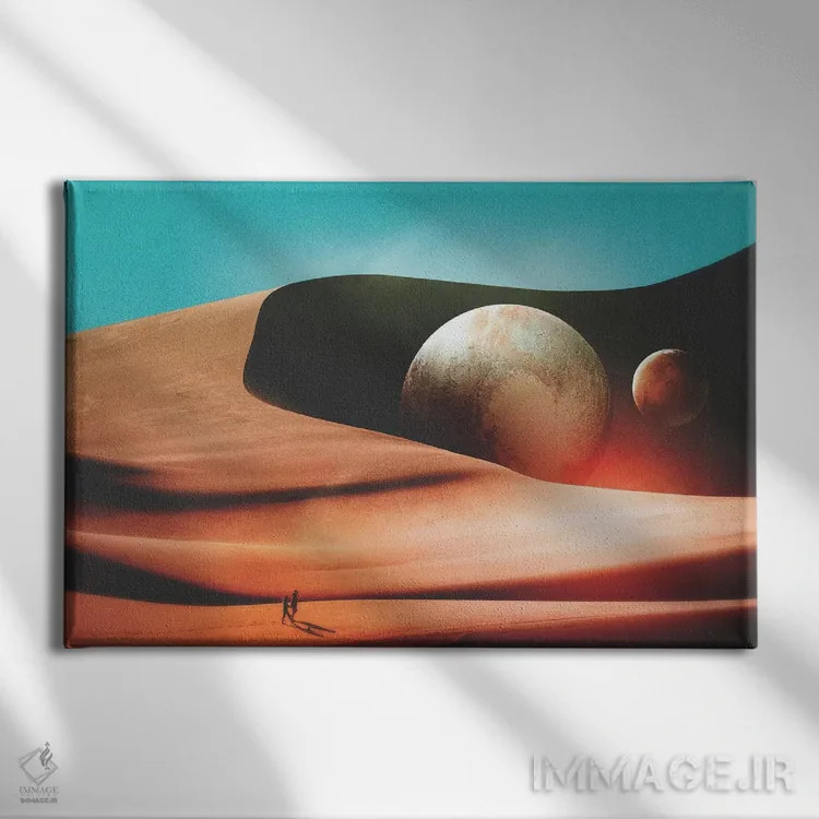 تابلو تنها لحظهای که تنها بودیم اثر فرن رودریگز - نمای روبهرو روی دیوار