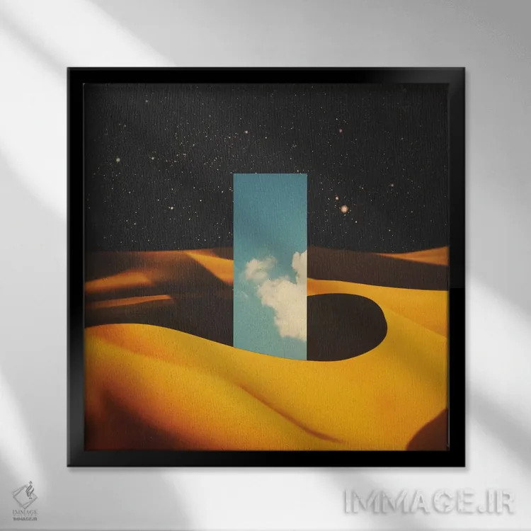 تابلو تکسنگ ۲ اثر فرن رودریگز - نمای قابدار مشکی