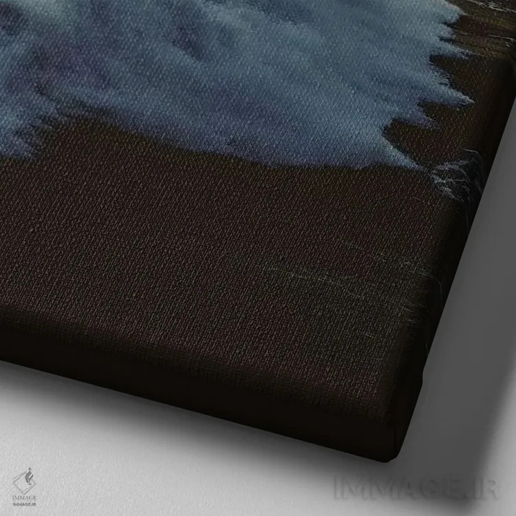 تابلو چندجهانی اثر فرن رودریگز - نمای نزدیک بافت بوم