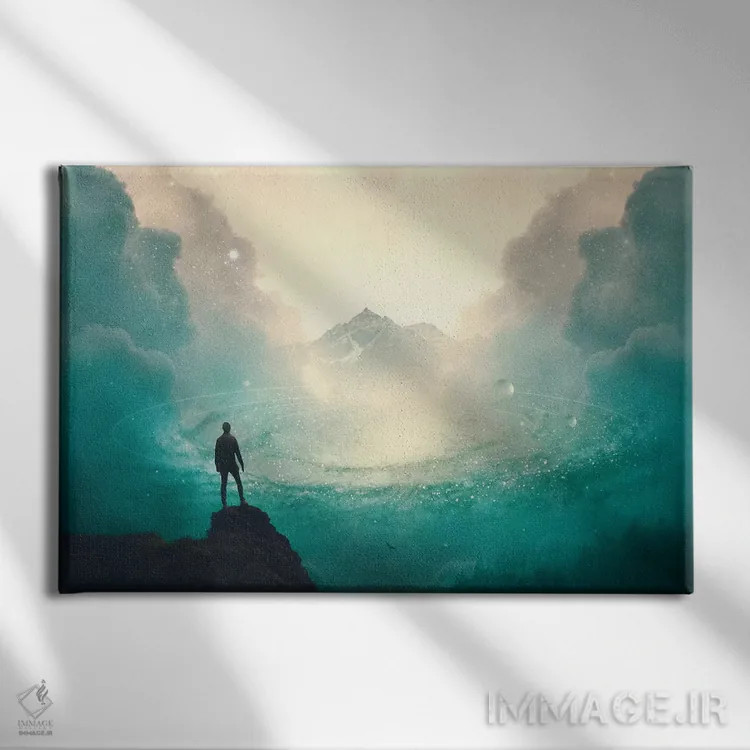 تابلو تعامل اندیشمندانه اثر فرن رودریگز - نمای روبهرو روی دیوار