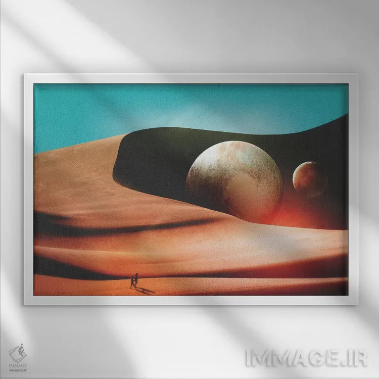 تابلو تنها لحظهای که تنها بودیم اثر فرن رودریگز - نمای قابدار سفید