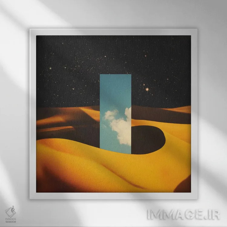 تابلو تکسنگ ۲ اثر فرن رودریگز - نمای قابدار سفید