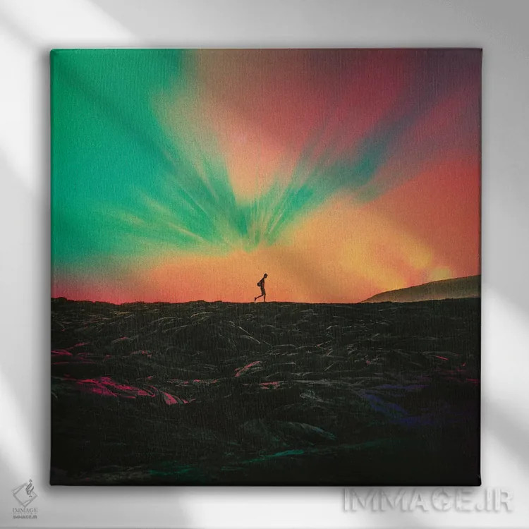 تابلو سرگردان اثر فرن رودریگز - نمای روبهرو روی دیوار