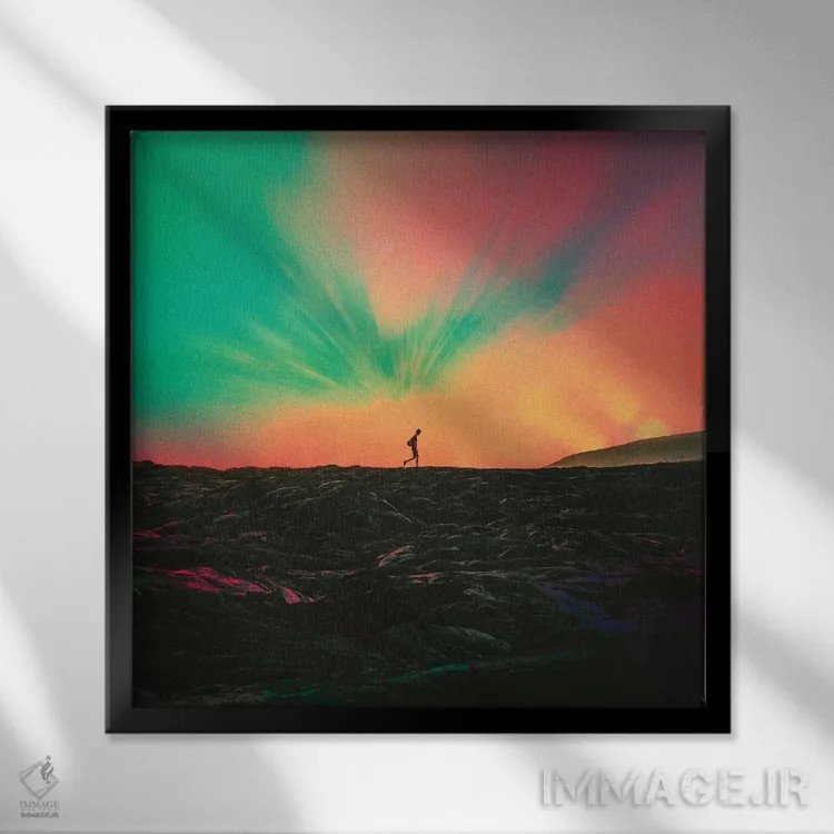 تابلو سرگردان اثر فرن رودریگز - نمای قابدار مشکی