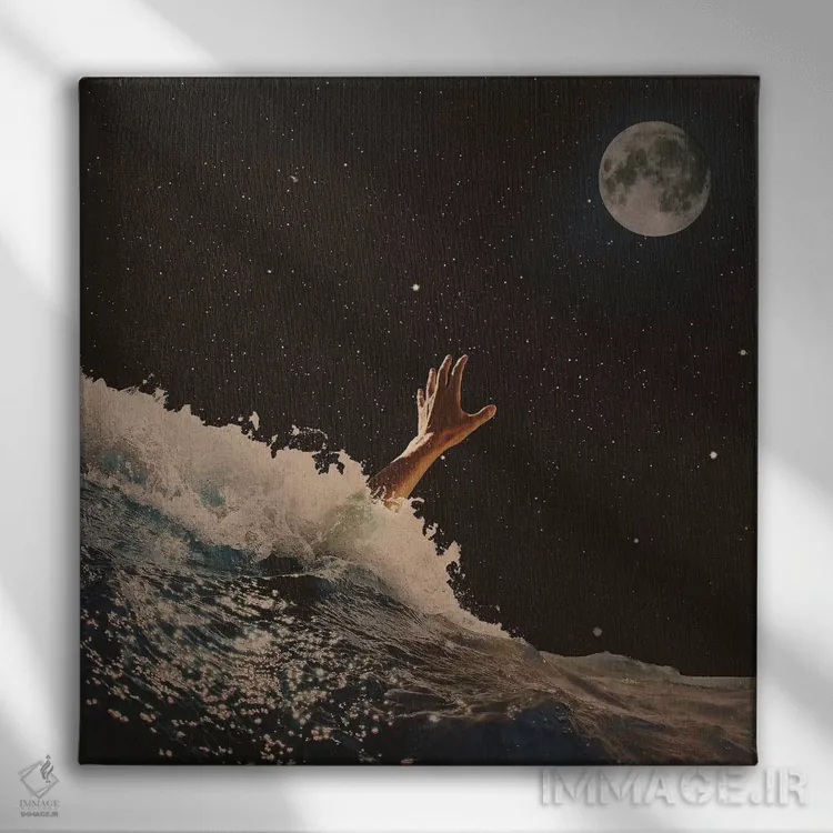 تابلو دست تکان دادن برای خداحافظی اثر فرن رودریگز - نمای روبهرو روی دیوار