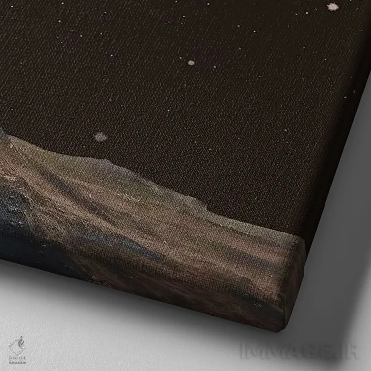 تابلو دست تکان دادن برای خداحافظی اثر فرن رودریگز - نمای نزدیک بافت بوم